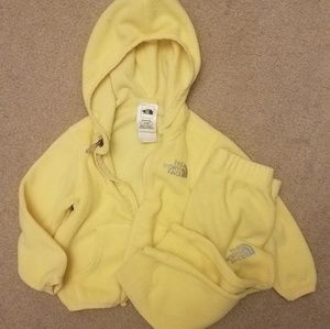 The north face fleece pants sz 12 to 18 months